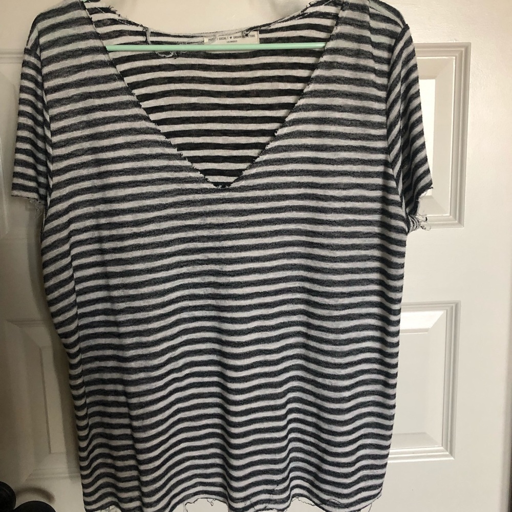 Black and white striped shirt